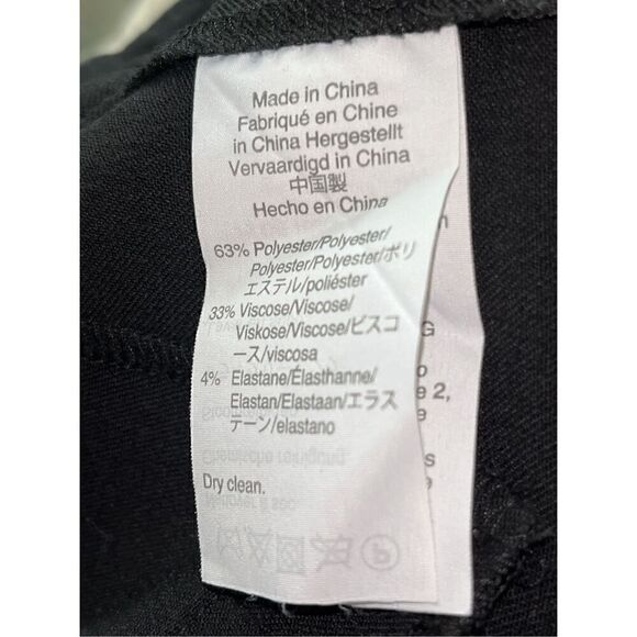 J. Crew Women’s Size 6 Black Trousers Slim Ankle Pants Polyester Viscose Blend S - Picture 5 of 6